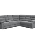 David 3-piece Upholstered Motion Sectional with Pillow Arms Smoke