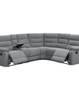 David 3-piece Upholstered Motion Sectional with Pillow Arms Smoke