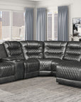 9405GY*6LRRC 6-Piece Modular Power Reclining Sectional with Right Chaise