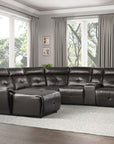 9469NVB*6LCRR 6-Piece Modular Reclining Sectional with Left Chaise