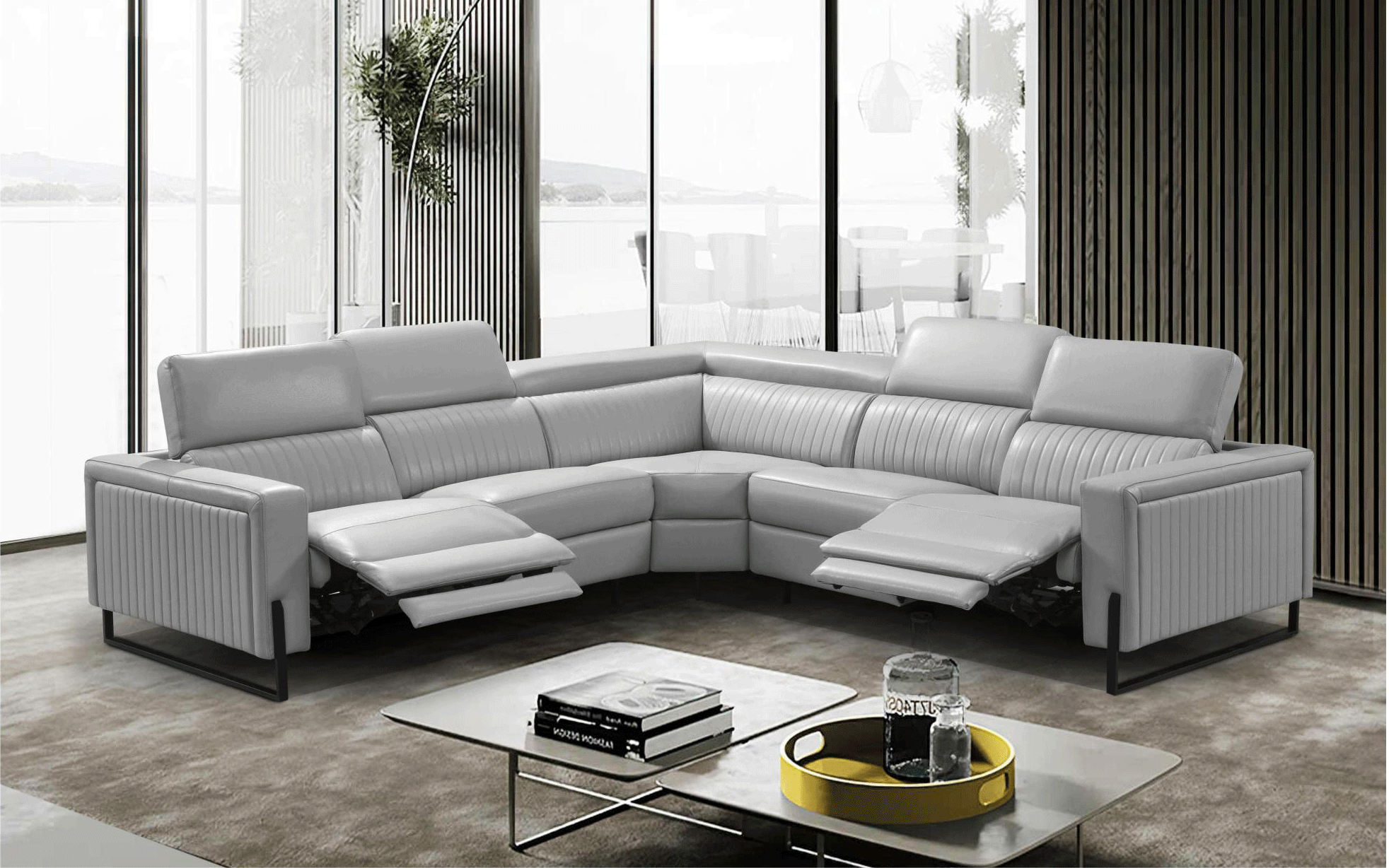 2787 Sectional w/ recliners