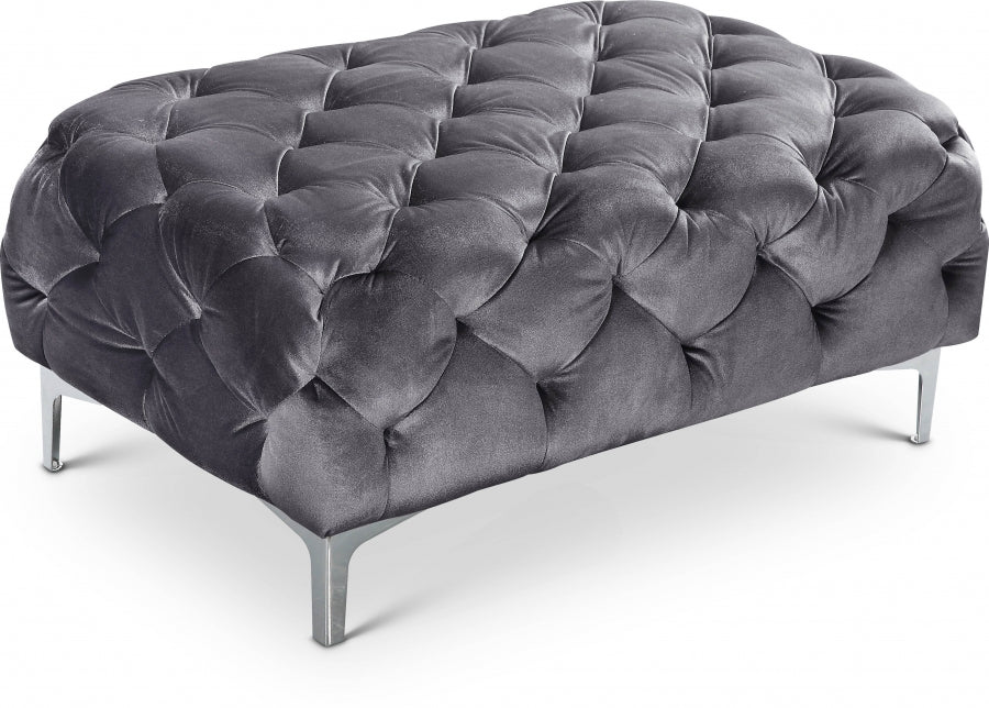 Velvet Ottoman